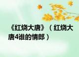 《红烧大唐》（红烧大唐4谁的情郎）