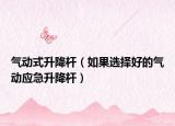气动式升降杆（如果选择好的气动应急升降杆）