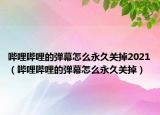 哔哩哔哩的弹幕怎么永久关掉2021（哔哩哔哩的弹幕怎么永久关掉）