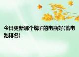 今日更新哪个牌子的电瓶好(蓄电池排名)