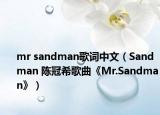 mr sandman歌词中文（Sandman 陈冠希歌曲《Mr.Sandman》）