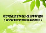 咸宁职业技术学院外国语学院官网（咸宁职业技术学院外国语学院）