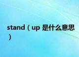 stand（up 是什么意思）