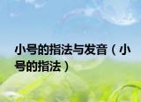 小号的指法与发音（小号的指法）