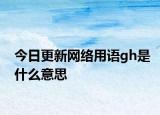 今日更新网络用语gh是什么意思