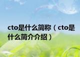 cto是什么简称（cto是什么简介介绍）