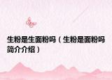 生粉是生面粉吗（生粉是面粉吗简介介绍）