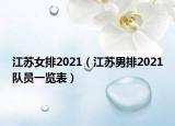 江苏女排2021（江苏男排2021队员一览表）