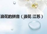 浪花的拼音（浪花 江苏）