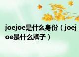 joejoe是什么身份（joejoe是什么牌子）