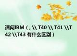 请问IBM（, \ T40 \ T41 \T42 \T43 有什么区别）