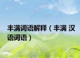 丰满词语解释（丰满 汉语词语）