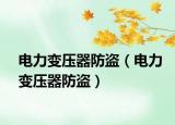 电力变压器防盗（电力变压器防盗）