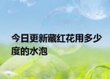 今日更新藏红花用多少度的水泡