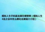 模拟人生手机版龙蛋在哪里啊（模拟人生3龙之谷中怎么孵化龙蛋简介介绍）