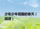 少年少年祖国的春天（简谱）