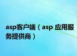 asp客户端（asp 应用服务提供商）