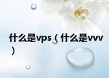 什么是vps（什么是vvv）