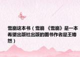 雪崩这本书（雪崩 《雪崩》是一本希望出版社出版的图书作者是王椿然）