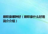 碧欧泉哪种好（碧欧泉什么好用简介介绍）