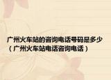 广州火车站的咨询电话号码是多少（广州火车站电话咨询电话）