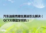 汽车油底壳螺丝漏油怎么解决（QCY大咖蓝牙耳机）