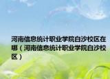 河南信息统计职业学院白沙校区在哪（河南信息统计职业学院白沙校区）