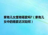 家有儿女里有杨紫吗?（家有儿女中的杨紫近况如何）