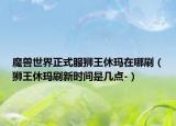 魔兽世界正式服狮王休玛在哪刷（狮王休玛刷新时间是几点-）