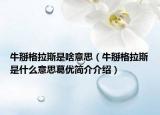 牛掰格拉斯是啥意思（牛掰格拉斯是什么意思葛优简介介绍）