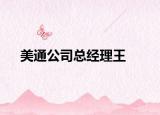 美通公司总经理王