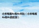 小米电视4x和4c对比（小米电视4x和4c的区别）