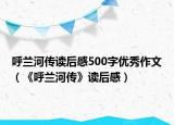 呼兰河传读后感500字优秀作文（《呼兰河传》读后感）