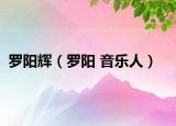 罗阳辉（罗阳 音乐人）