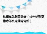杭州车站到灵隐寺（杭州站到灵隐寺怎么走简介介绍）