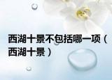 西湖十景不包括哪一项（西湖十景）