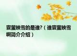 囊萤映雪的是谁?（谁囊萤映雪啊简介介绍）