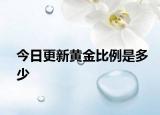 今日更新黄金比例是多少