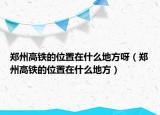 郑州高铁的位置在什么地方呀（郑州高铁的位置在什么地方）