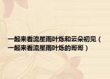一起来看流星雨叶烁和云朵初见（一起来看流星雨叶烁的哥哥）