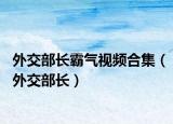 外交部长霸气视频合集（外交部长）