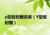 y型密封圈安装（Y型密封圈）