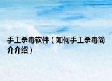 手工杀毒软件（如何手工杀毒简介介绍）