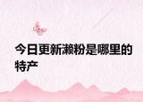 今日更新濑粉是哪里的特产