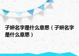 子妍名字是什么意思（子妍名字是什么意思）