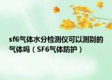 sf6气体水分检测仪可以测别的气体吗（SF6气体防护）