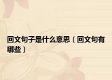 回文句子是什么意思（回文句有哪些）