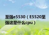 至强e5530（E5520至强这是什么cpu）