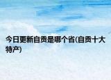 今日更新自贡是哪个省(自贡十大特产)