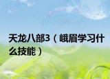 天龙八部3（峨眉学习什么技能）